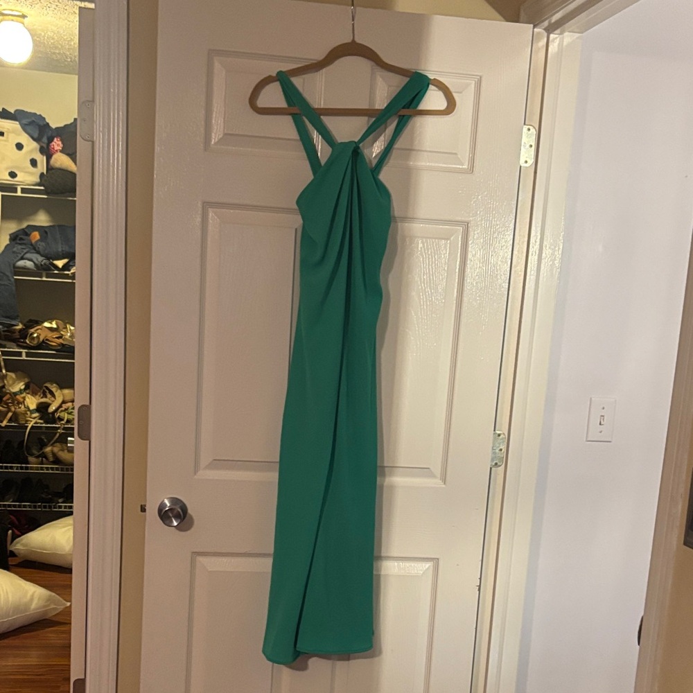 Vici Strapless Green Dress